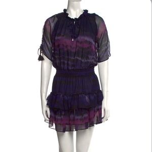 MISA Los Angeles Becca Purple Tie Dye Dress